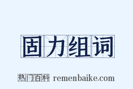 固力组词是什么意思的图片